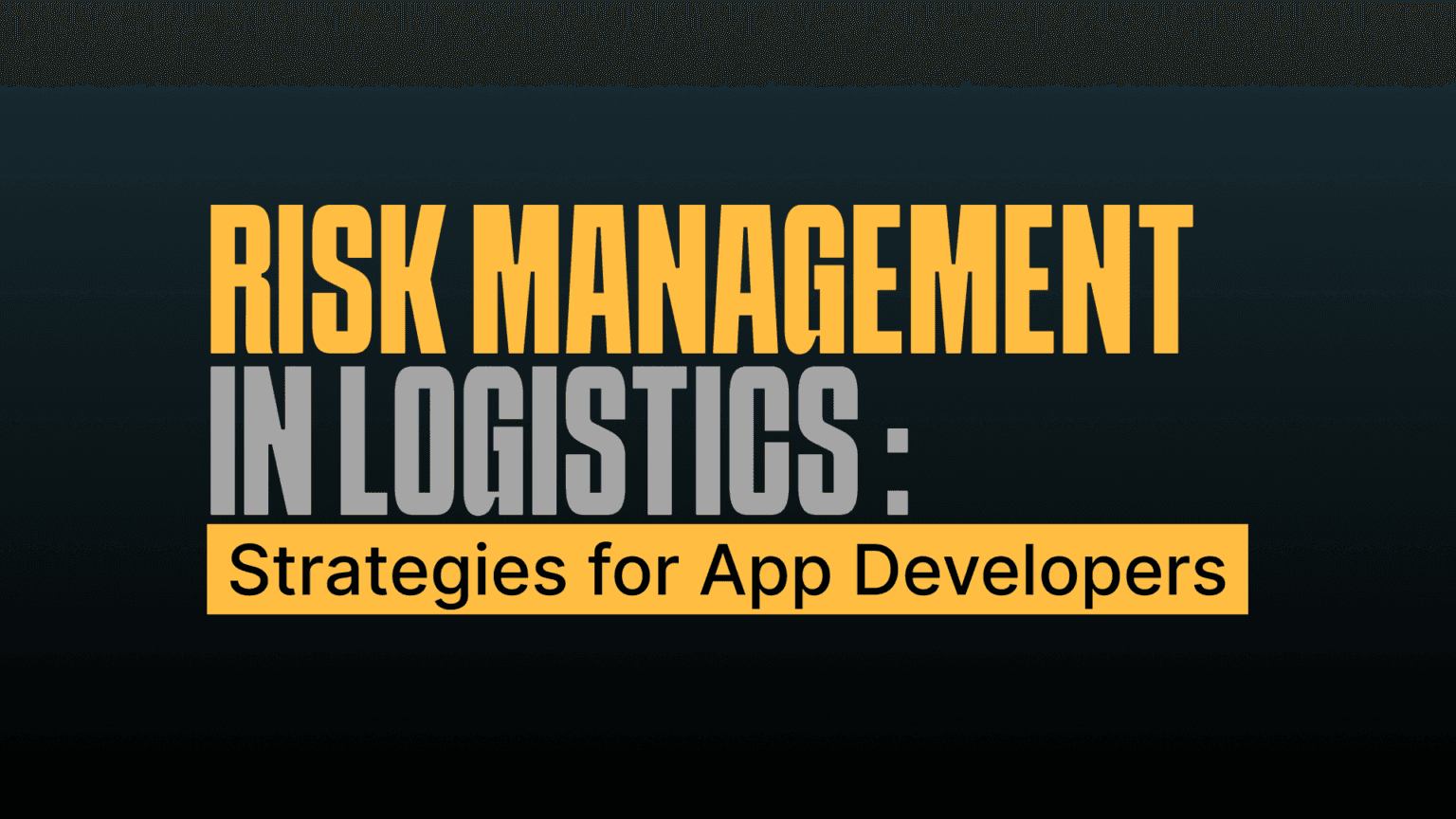 Supply chain risk management